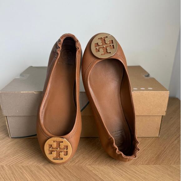Tory Burch Claire ‘Royal Tan’ Women Ballet Flats - SZ 6 - Picture 6 of 16